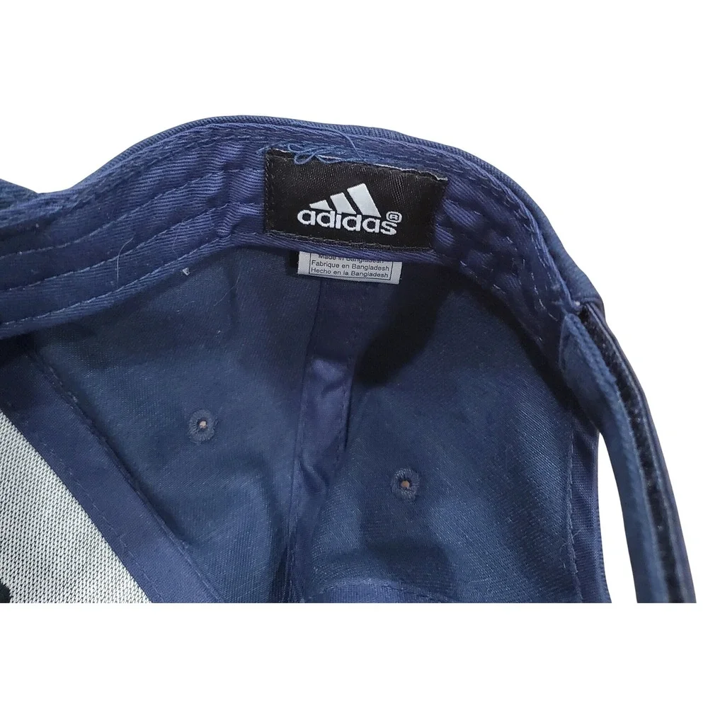 Adidas Illinois Fighting Illini Hat Navy Blue Orange Embroidered Adjustable Cap